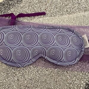 Sonoma Lavender Embroidered Vertigo Satin Purple Eye Travel Blindfold Sleep Mask